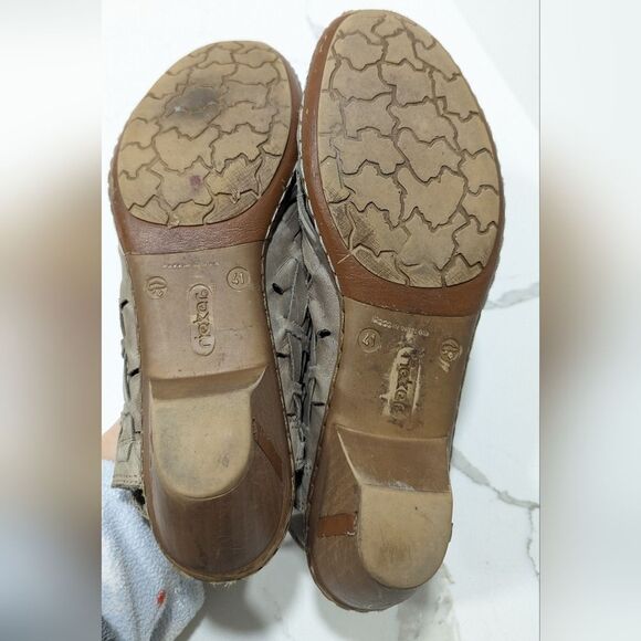 Rieker Sina Gray Cross-Knit Closed-Toe leather boot wedge 1.77'' heel 41 US 9.5 - Picture 9 of 10